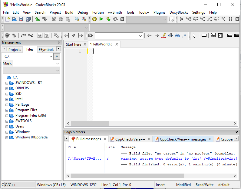 Code block Installation - Create File