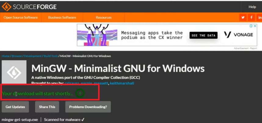 How MinGW installation for Windows 10 is done?