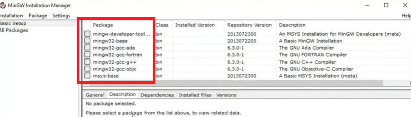 How MinGW installation for Windows 10 is done?