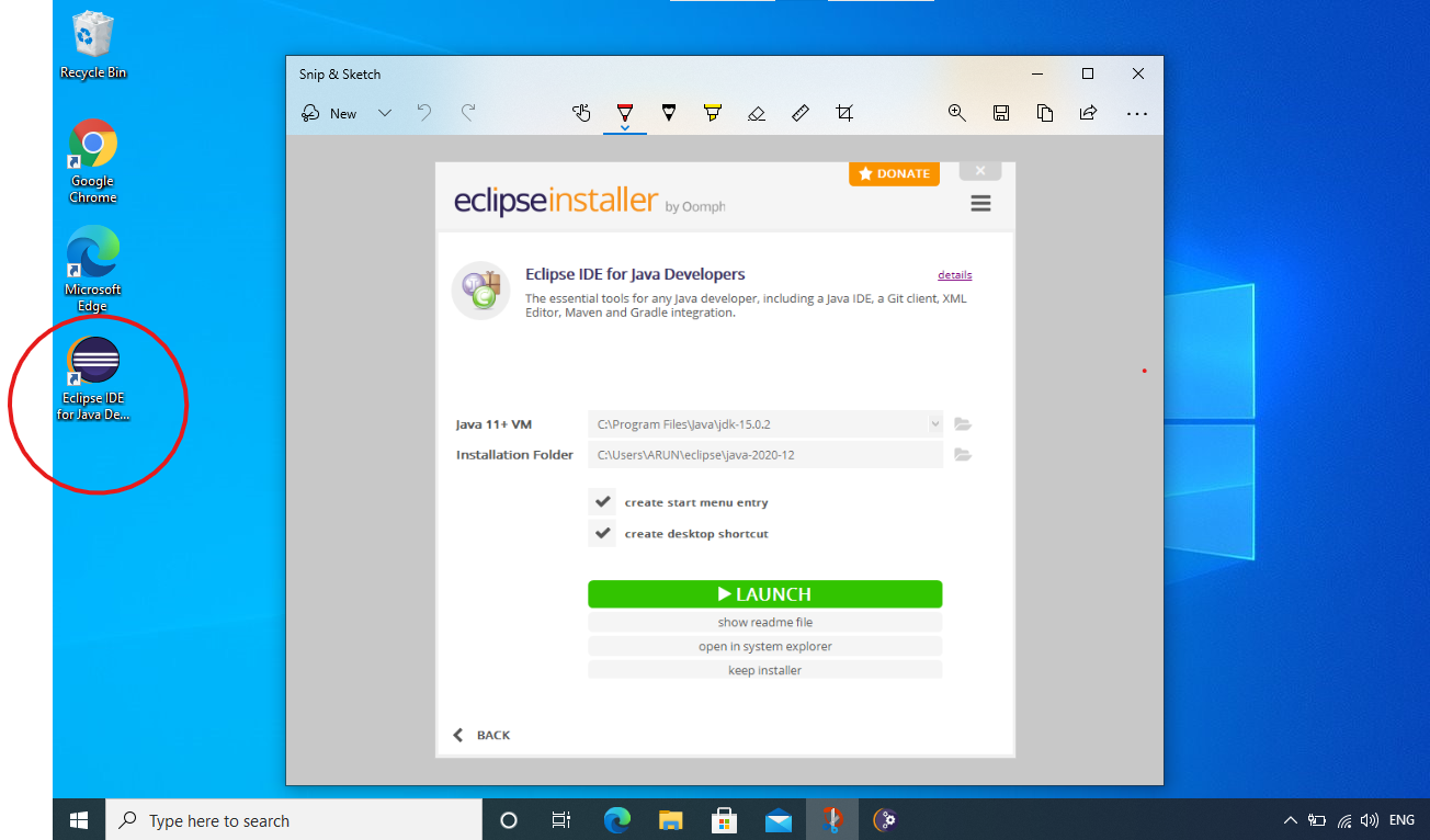 Java IDE installation for windows