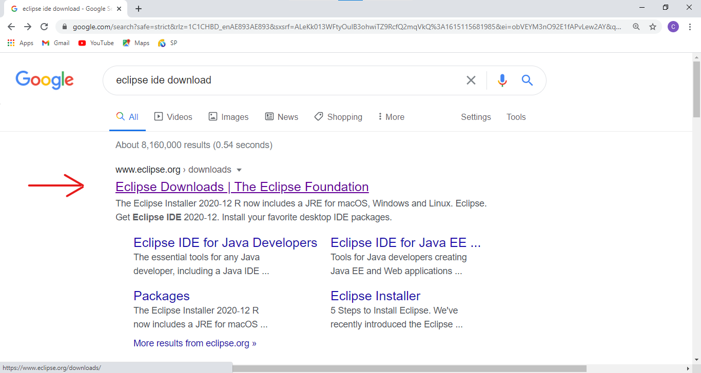 Java IDE installation for windows