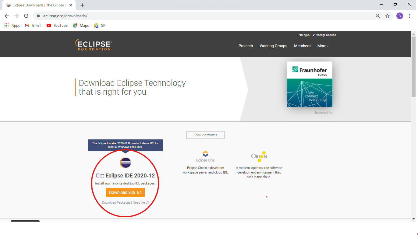 Java IDE installation for windows