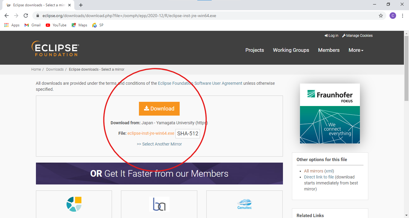 Java IDE installation for windows