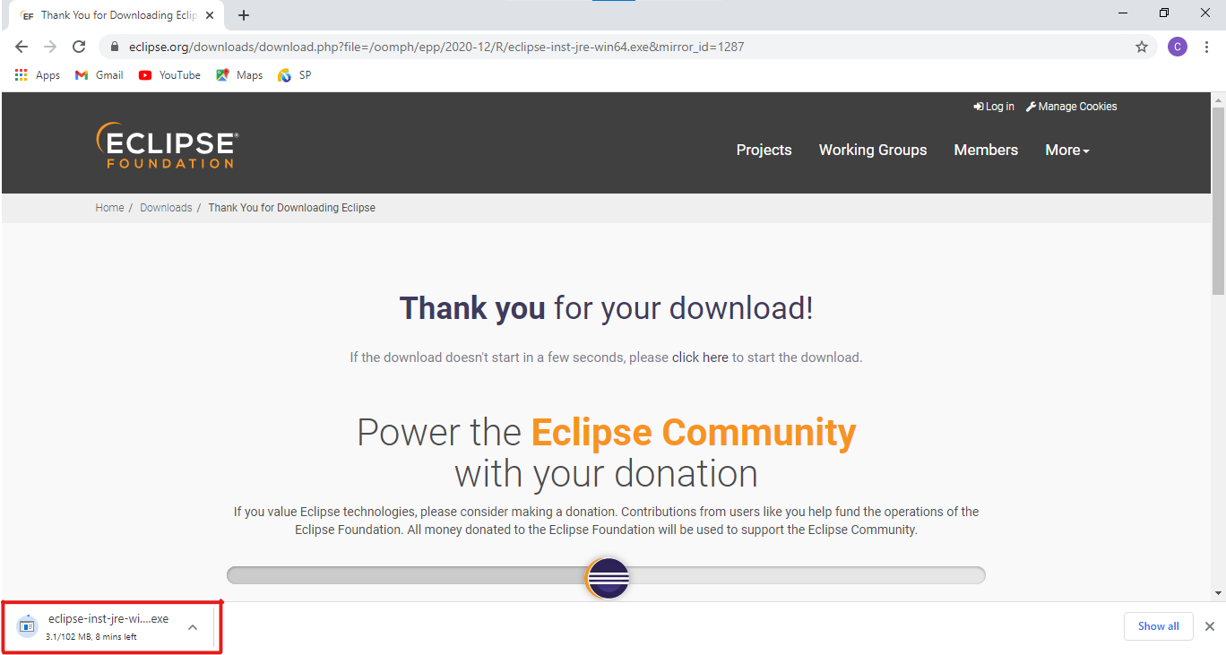 Java IDE installation for windows