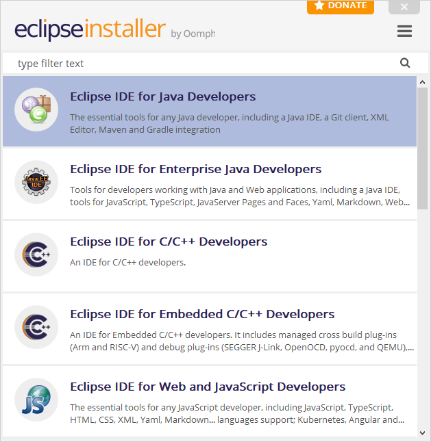 Java IDE installation for windows