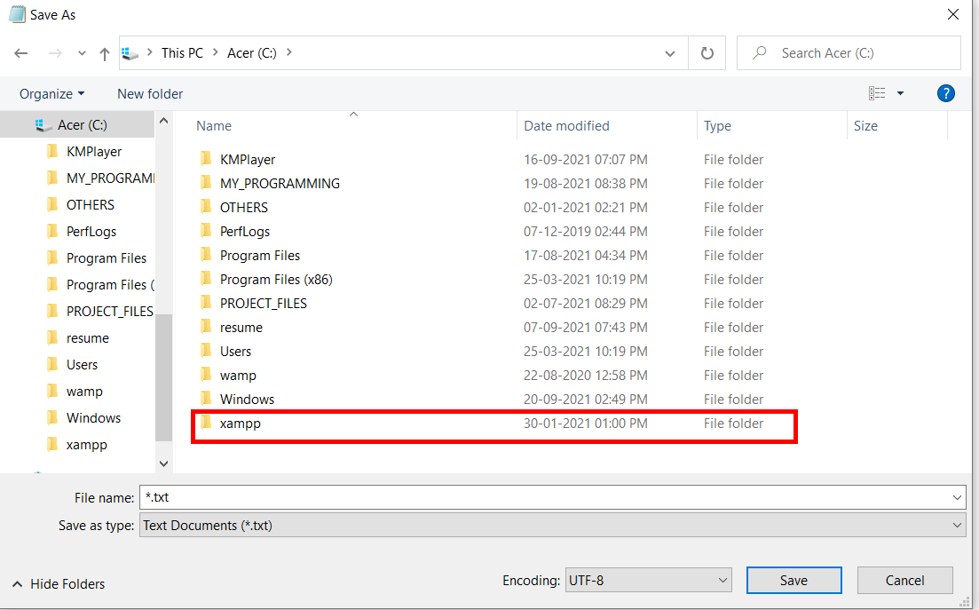 How to run a PHP program? : Step 4