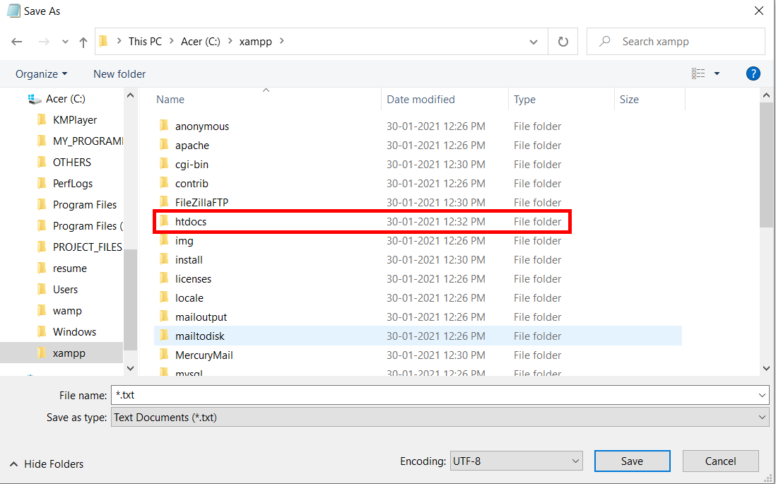 How to run a PHP program? : Step 5