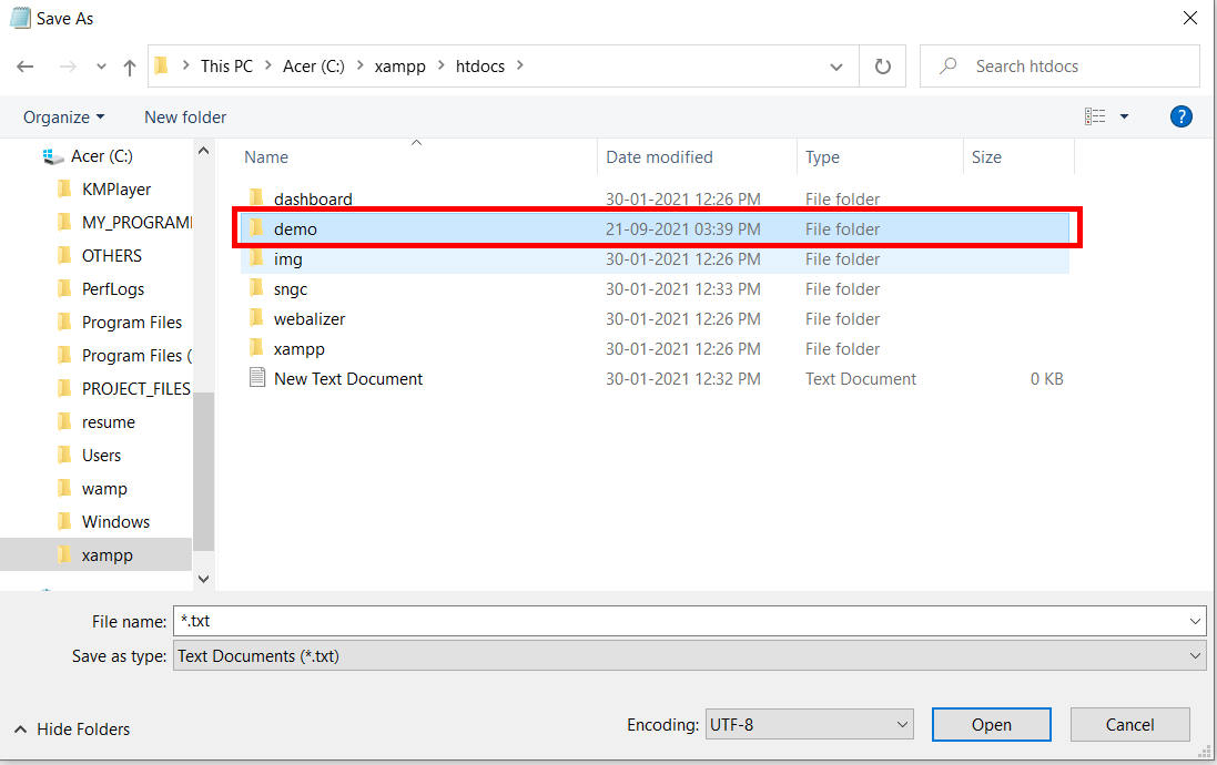 How to run a PHP program? : Step 6