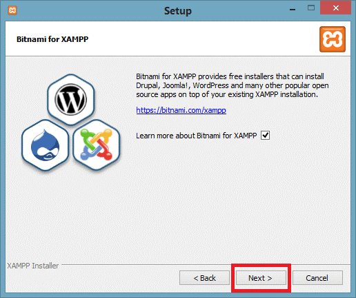 How to install XAMPP Step 5