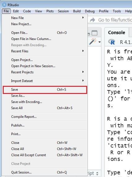 How to save R Script?