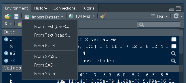 How to import data in R?