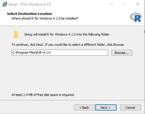 R Installation for Windows