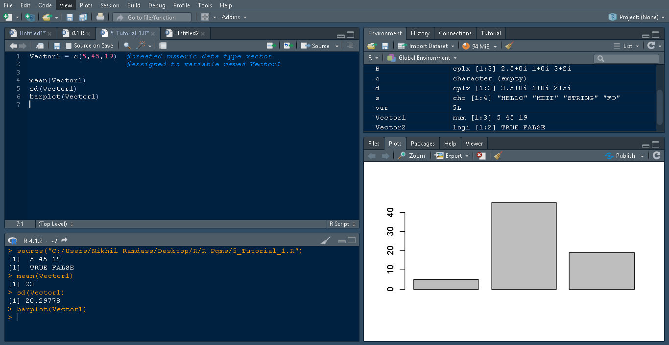 R Data Structure : Vector